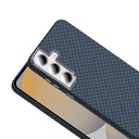 Samsung Galaxy S24 FE Uyumlu Kılıf M-safe Şarj Özellikli Karbon Fiber Görünümlü Zore Gros Kapak - 10