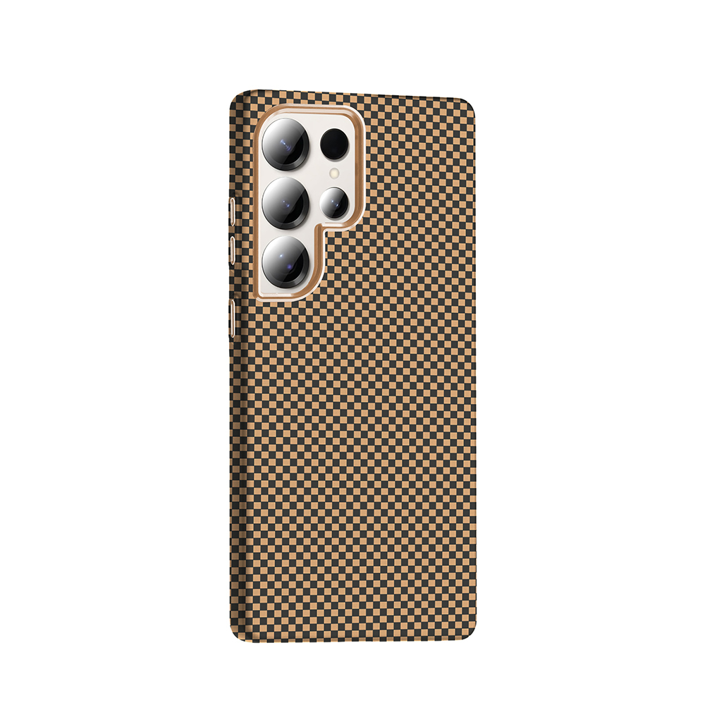 Samsung Galaxy S25 Ultra Uyumlu Kılıf M-safe Şarj Özellikli Karbon Fiber Görünümlü Zore Gros Kapak - 3