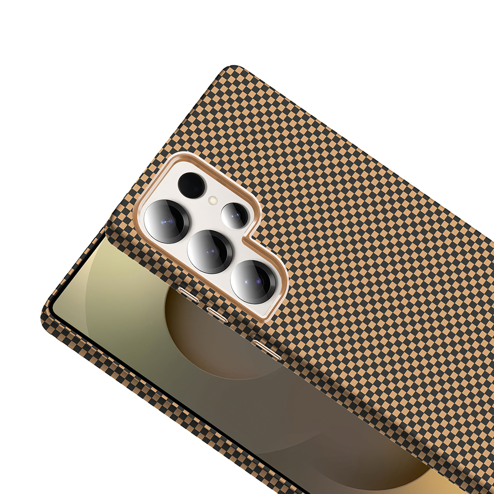 Samsung Galaxy S25 Ultra Uyumlu Kılıf M-safe Şarj Özellikli Karbon Fiber Görünümlü Zore Gros Kapak - 4