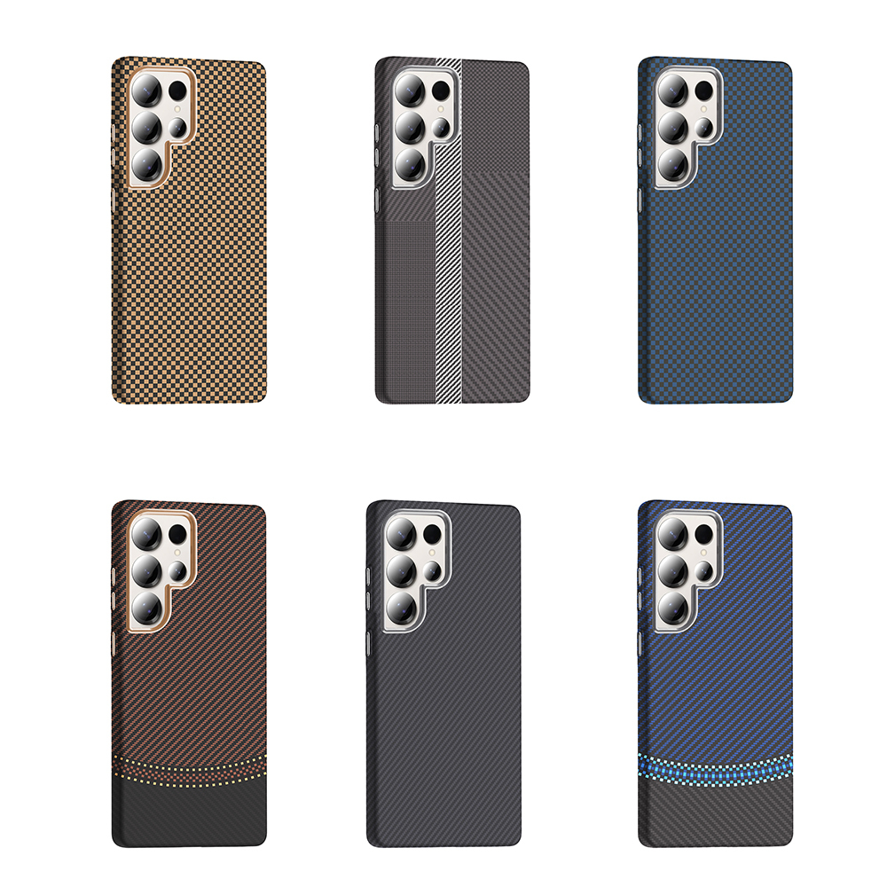 Samsung Galaxy S25 Ultra Uyumlu Kılıf M-safe Şarj Özellikli Karbon Fiber Görünümlü Zore Gros Kapak - 13