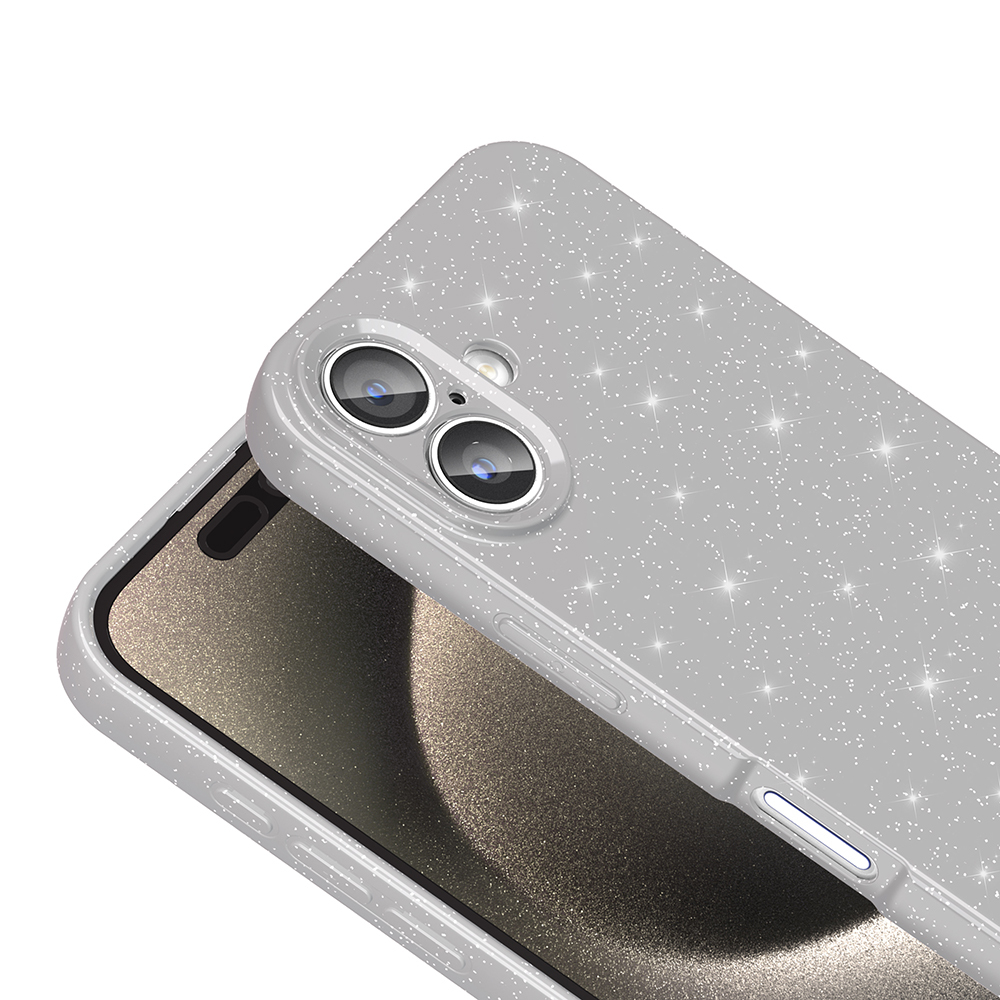 Apple iPhone 16 Uyumlu Kılıf Kamera Korumalı Simli Lüks Zore Koton Kapak - 4