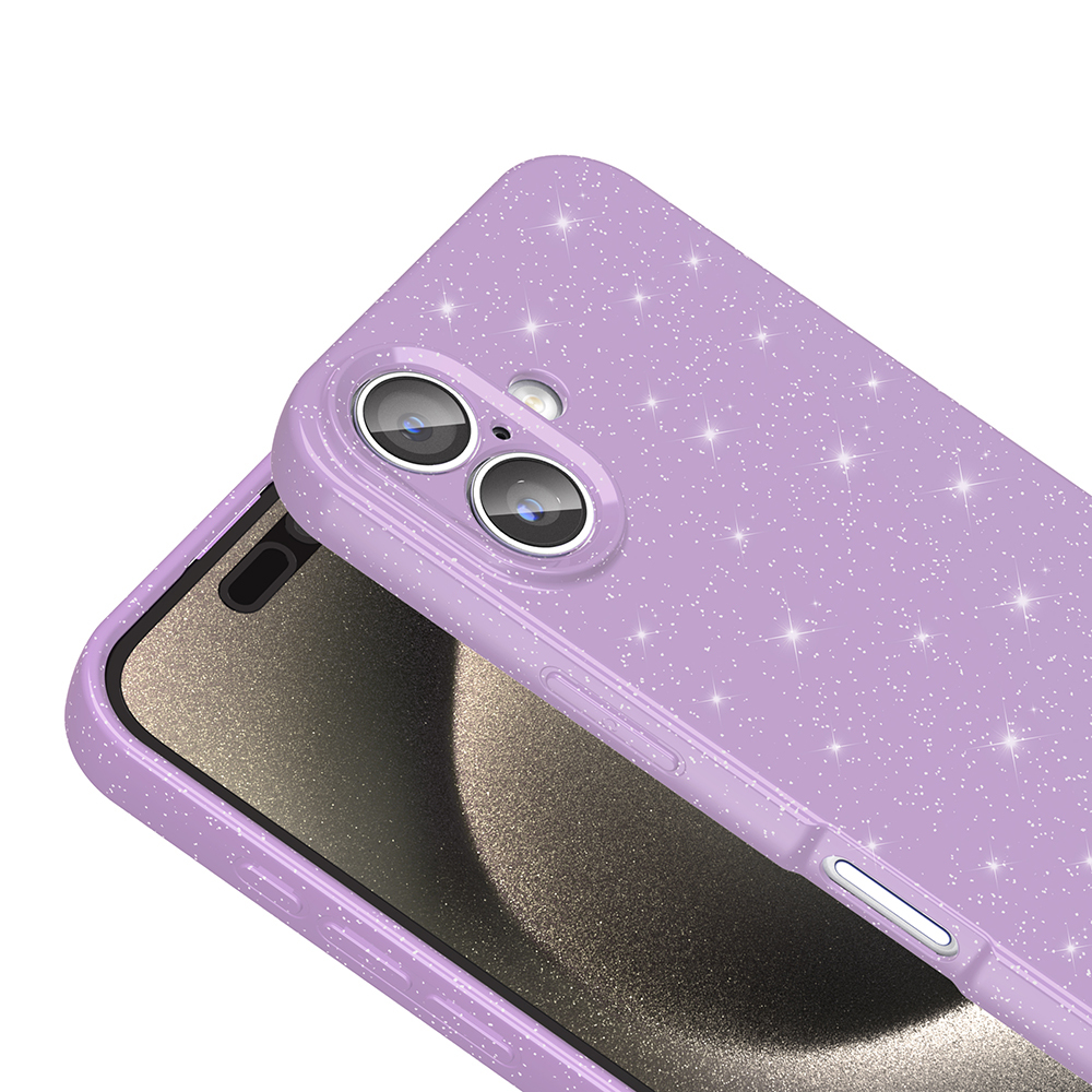 Apple iPhone 16 Uyumlu Kılıf Kamera Korumalı Simli Lüks Zore Koton Kapak - 6