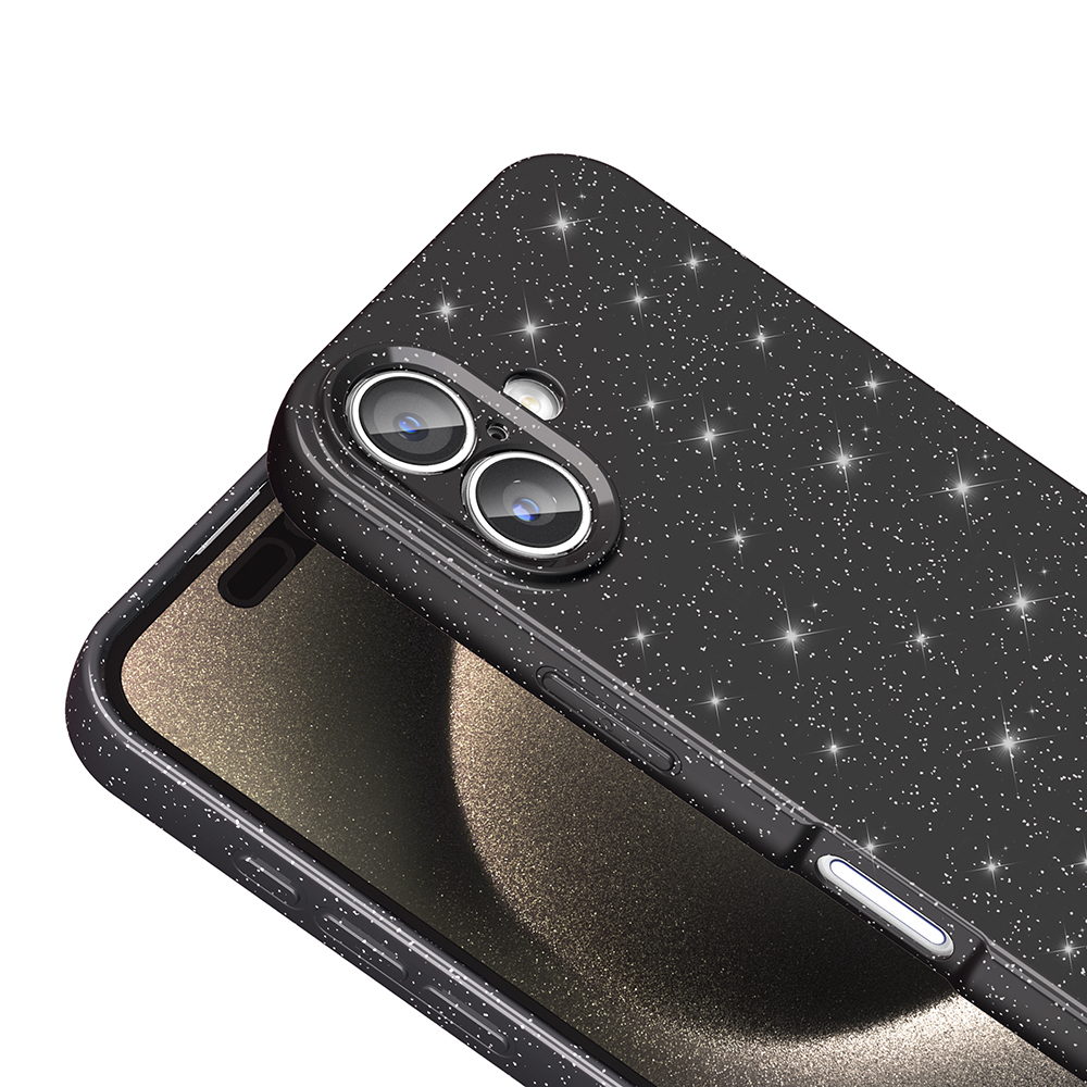 Apple iPhone 16 Plus Uyumlu Kılıf Kamera Korumalı Simli Lüks Zore Koton Kapak - 2