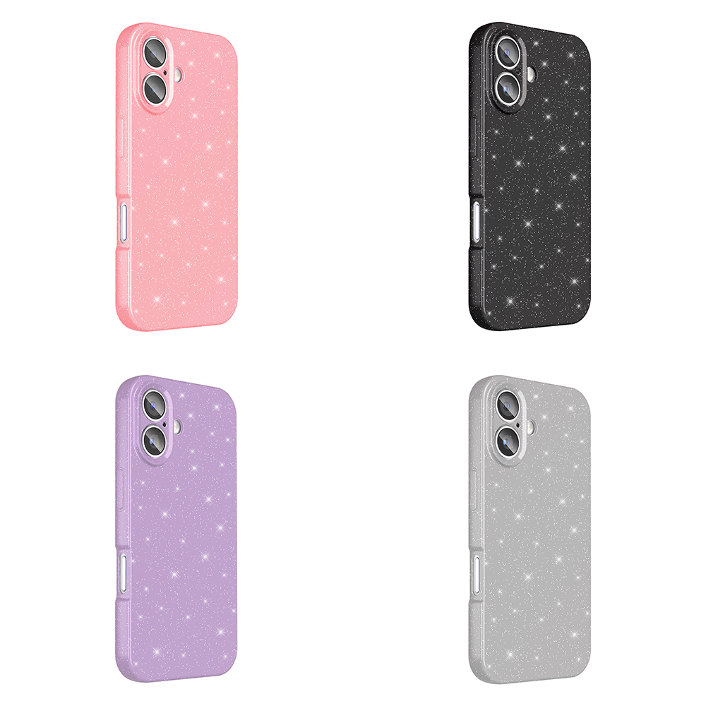 Apple iPhone 16 Plus Uyumlu Kılıf Kamera Korumalı Simli Lüks Zore Koton Kapak - 9