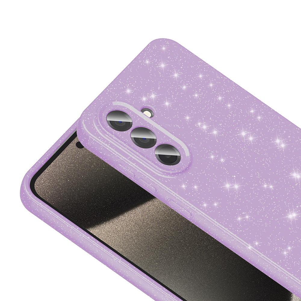 Samsung Galaxy A56 Uyumlu Kılıf Kamera Korumalı Simli Lüks Zore Koton Kapak - 4