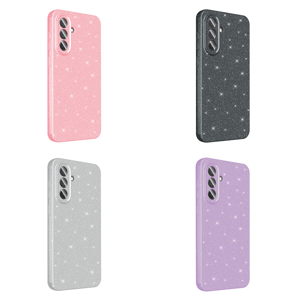 Samsung Galaxy A56 Uyumlu Kılıf Kamera Korumalı Simli Lüks Zore Koton Kapak - 9