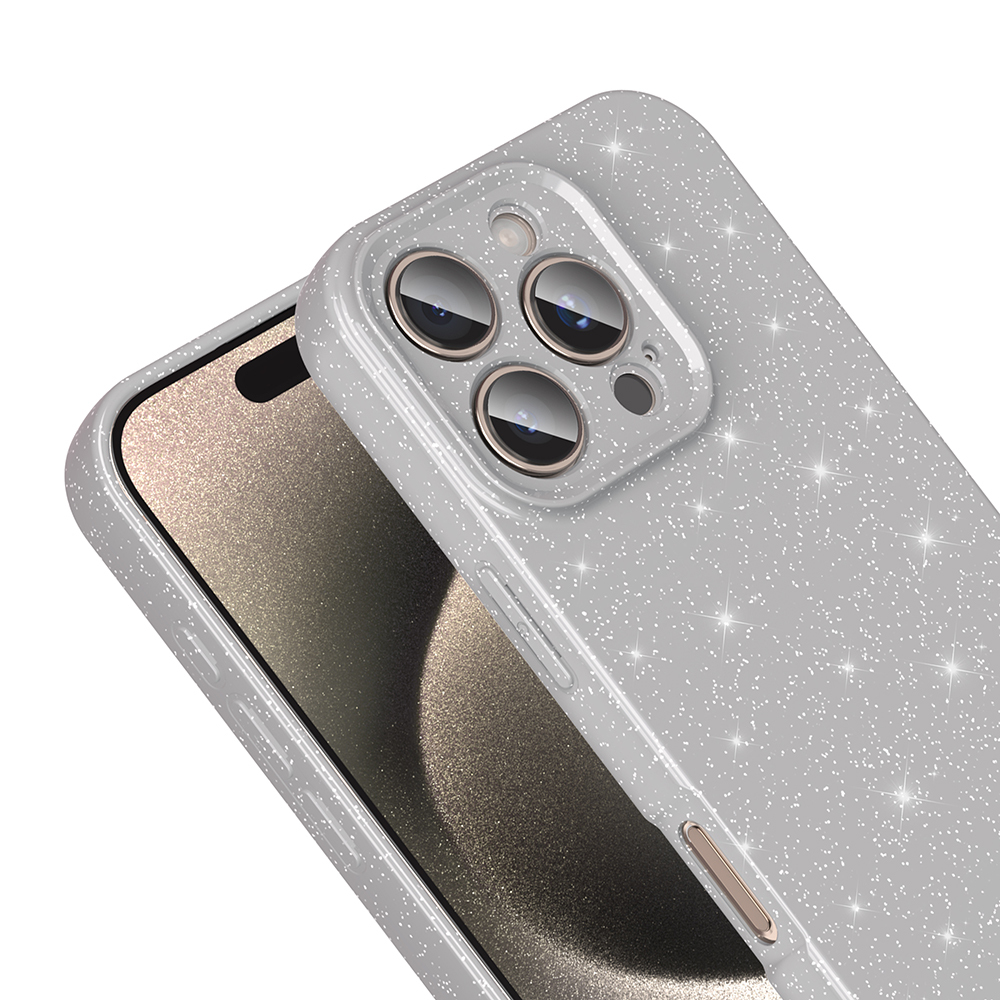 Apple iPhone 16 Pro Uyumlu Kılıf Kamera Korumalı Simli Lüks Zore Koton Kapak - 2