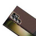 Samsung Galaxy S24 Ultra Uyumlu Kılıf M-safe Şarj Özellikli Karbon Fiber Görünümlü Zore Gros Kapak - 3