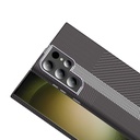 Samsung Galaxy S24 Ultra Uyumlu Kılıf M-safe Şarj Özellikli Karbon Fiber Görünümlü Zore Gros Kapak - 5