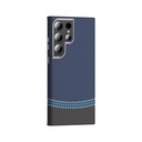Samsung Galaxy S24 Ultra Uyumlu Kılıf M-safe Şarj Özellikli Karbon Fiber Görünümlü Zore Gros Kapak - 8