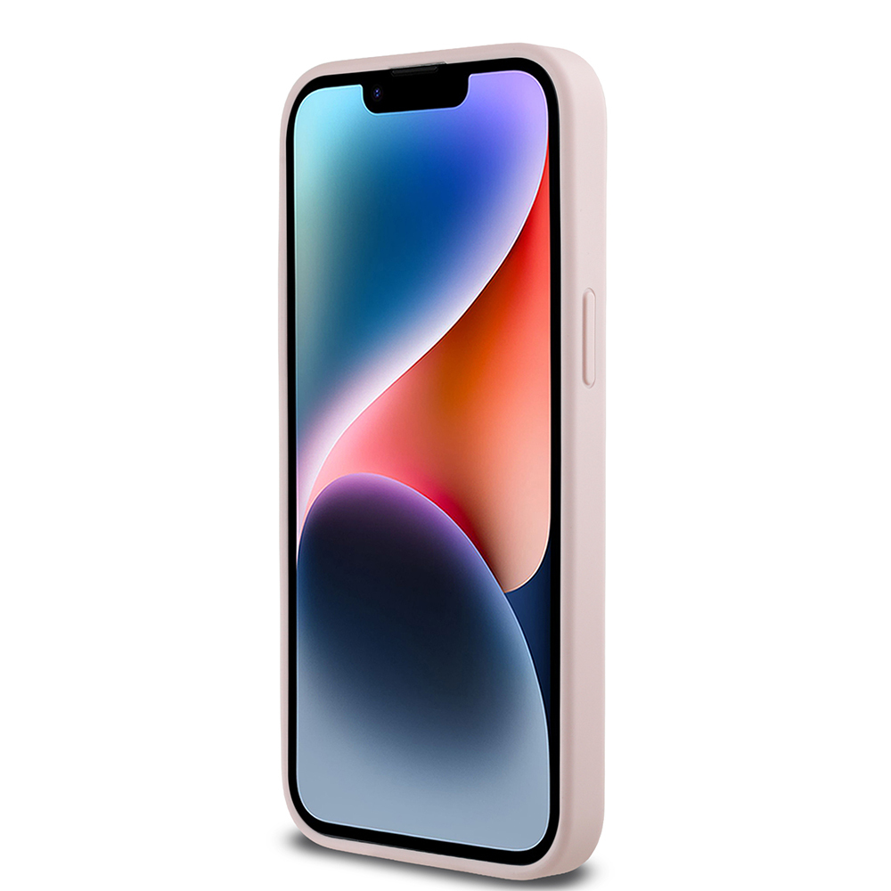 Apple iPhone 14 Pro Max Uyumlu Kılıf Guess Orjinal Lisanslı M-safe Şarj Özellikli Taneli Çiçek Tasarımlı Metal Yazı Logolu Kapak - 11