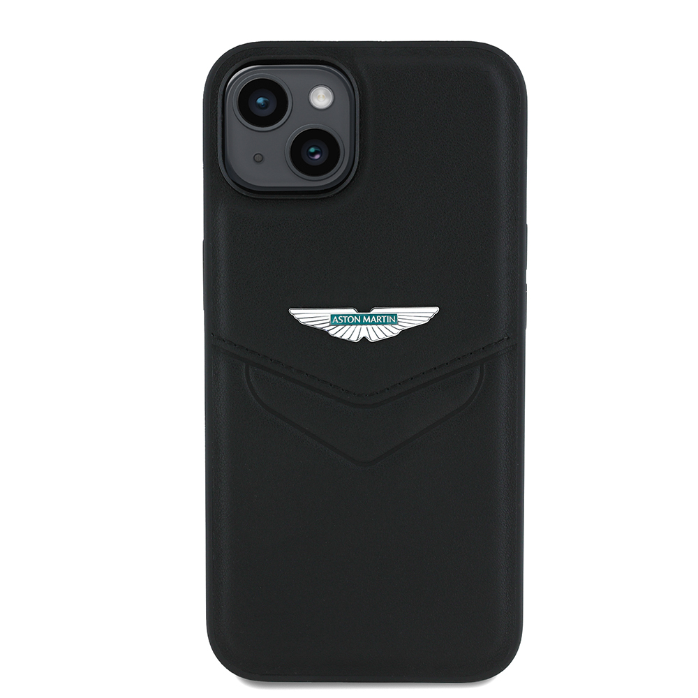 Apple iPhone 15 Uyumlu Kılıf Aston Martin Orjinal Lisanslı Victory Dizayn PU Deri Metal Logolu Kapak - 2