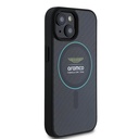 Apple iPhone 15 Uyumlu Kılıf Aston Martin Orjinal Lisanslı M-safe Şarj Özellikli Renkli Halka ve Karbon Fiber Tasarımlı Kapak - 3