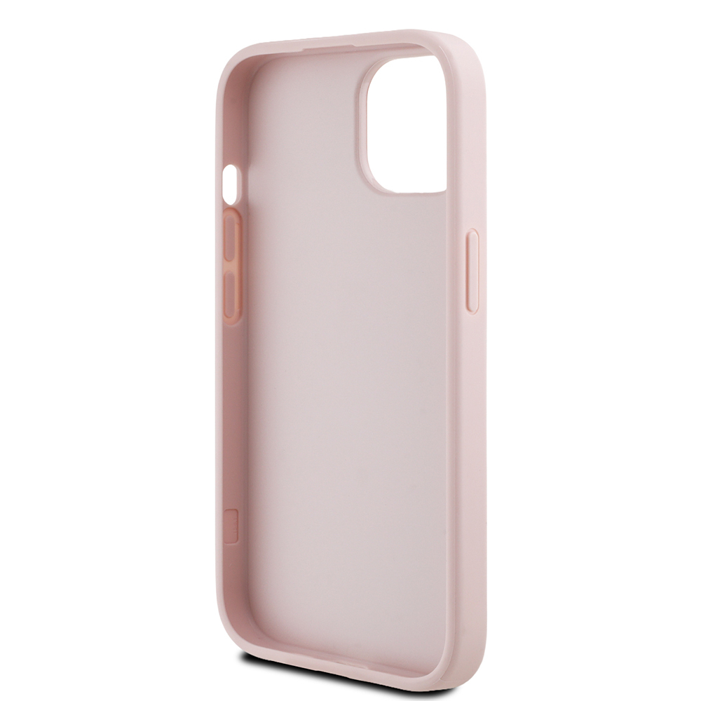 Apple iPhone 15 Uyumlu Kılıf Guess Orjinal Lisanslı Gül Baskılı Büyük Metal Logo Dizaynlı Kapak - 13