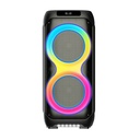 Zore LT-2131 Dijital LED Göstergeli Mikrofonlu RGB TWS Çift 8 inç Stereo Bass Kablosuz Karaoke Hoparlör - 1