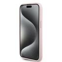 Apple iPhone 15 Uyumlu Kılıf Guess Orjinal Lisanslı M-safe Şarj Özellikli Taneli Çiçek Tasarımlı Metal Yazı Logolu Kapak - 4