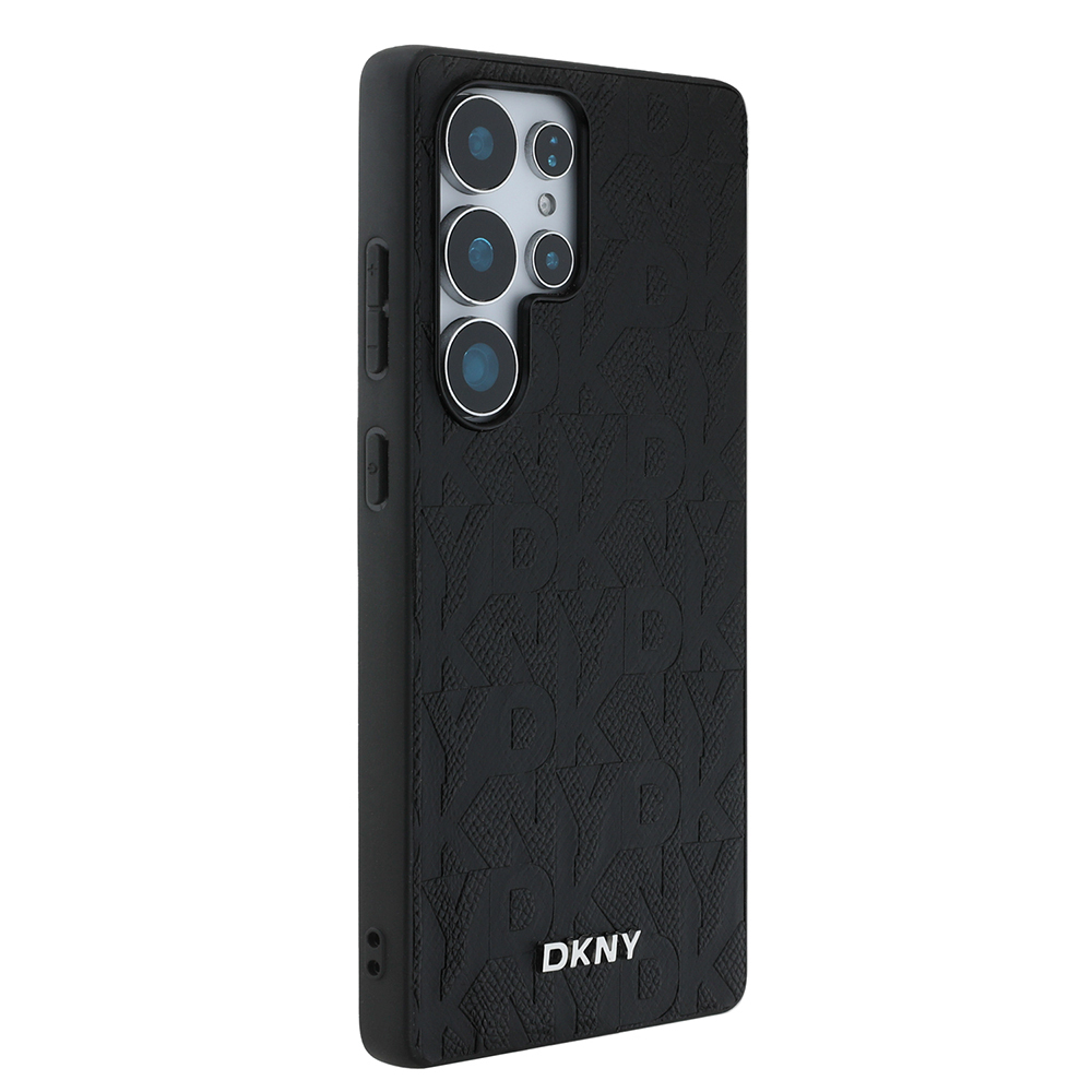 Samsung Galaxy S25 Ultra Uyumlu Kılıf DKNY Orjinal Lisanslı Magnetik PU Deri Grid Pattern Kapak - 3