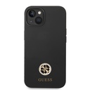Apple iPhone 14 Uyumlu Kılıf Guess Orjinal Lisanslı Yazı ve Taşlı 4G Logolu Silikon Kapak - 2