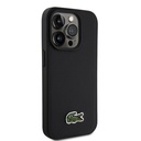 Apple iPhone 15 Pro Max Uyumlu Kılıf Lacoste Orjinal Lisanslı PU Pike Desenli Arka Yüzey İkonik Timsah Dokuma Logolu Kapak + Type-C Kablo 1.5m - 2