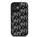 Apple iPhone 16 Uyumlu Kılıf DKNY Orjinal Lisanslı M-safe Şarj Özellikli 3D Yazılı Grid Pattern Kapak - 9