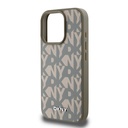 Apple iPhone 16 Pro Max Uyumlu Kılıf DKNY Orjinal Lisanslı M-safe Şarj Özellikli 3D Yazılı Grid Pattern Kapak - 5