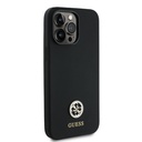 Apple iPhone 14 Pro Max Uyumlu Kılıf Guess Orjinal Lisanslı Yazı ve Taşlı 4G Logolu Silikon Kapak - 3