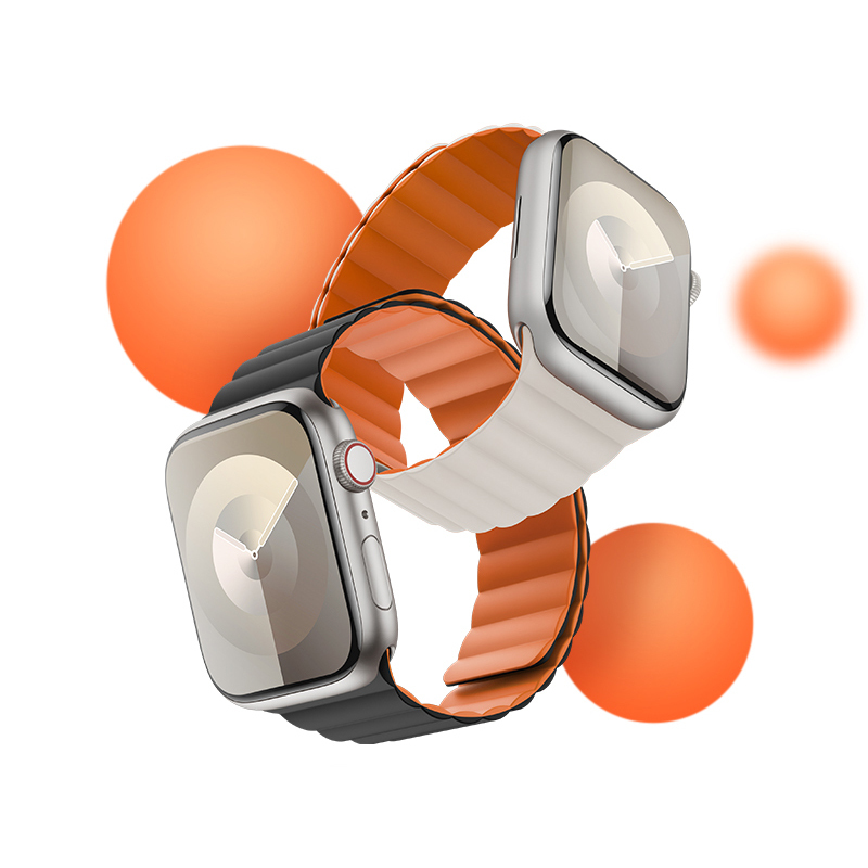 Apple Watch 38mm Uyumlu Benks Magnetik Tak Çıkar Silikon Strap Kayış - 3