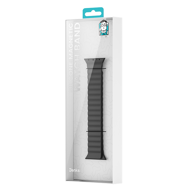 Apple Watch 38mm Uyumlu Benks Magnetik Tak Çıkar Silikon Strap Kayış - 8