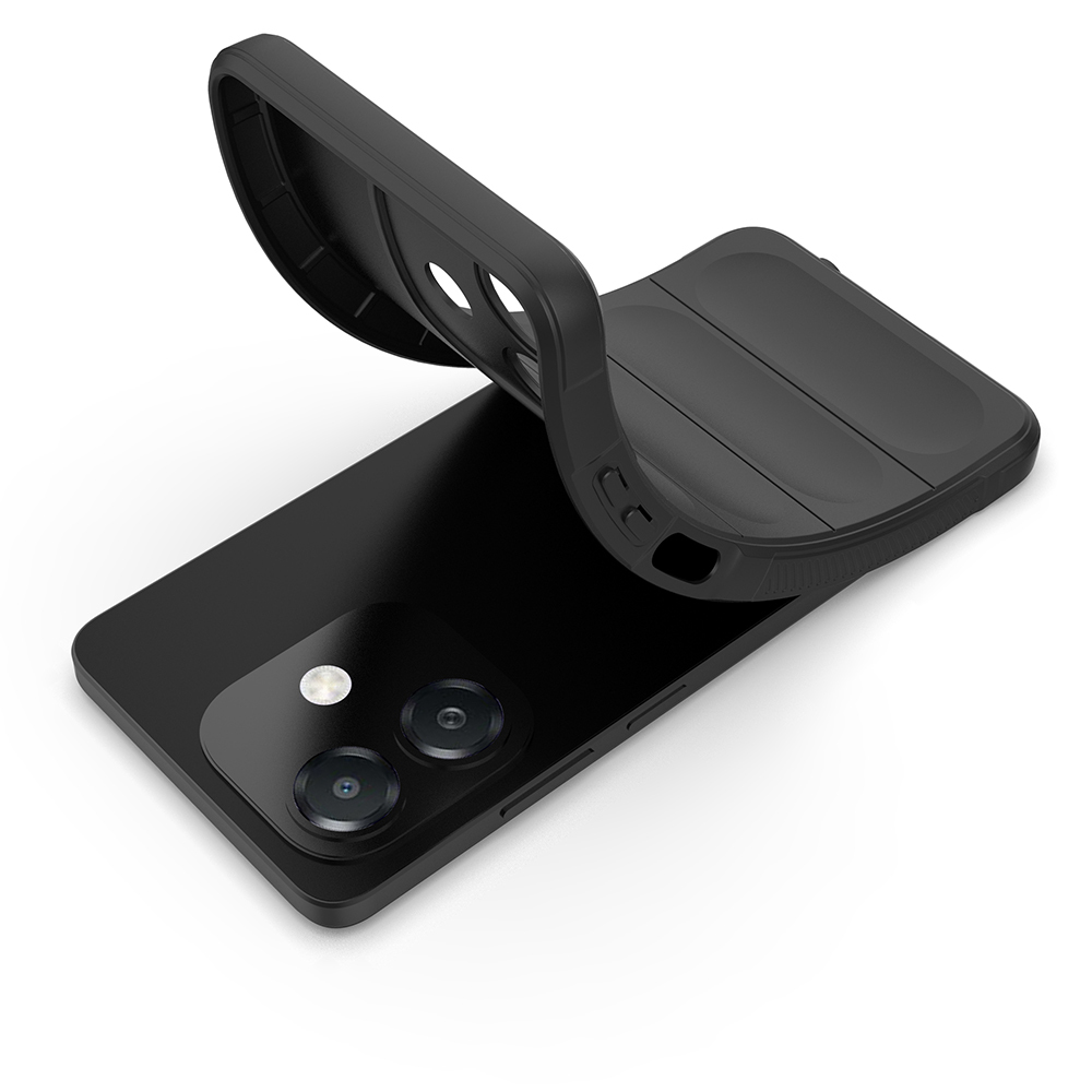 Oppo A3 Uyumlu Kılıf Esnek TPU Oyuklu Arka Yüzey Tasarımlı Zore Etnik Silikon Kapak - 13