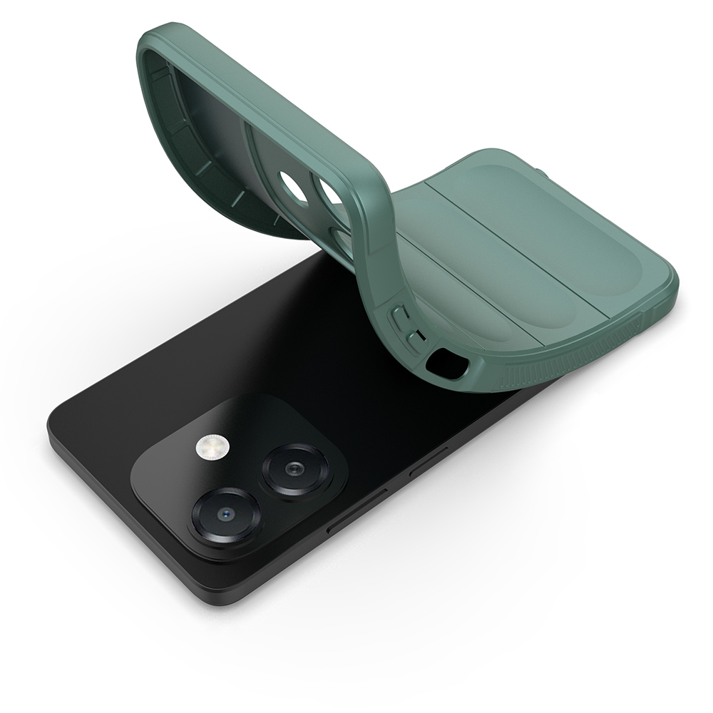 Oppo A3 Uyumlu Kılıf Esnek TPU Oyuklu Arka Yüzey Tasarımlı Zore Etnik Silikon Kapak - 15