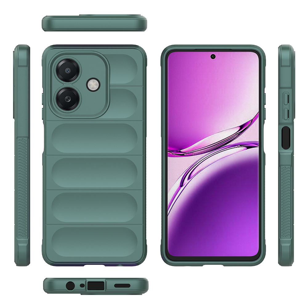 Oppo A3 Uyumlu Kılıf Esnek TPU Oyuklu Arka Yüzey Tasarımlı Zore Etnik Silikon Kapak - 20