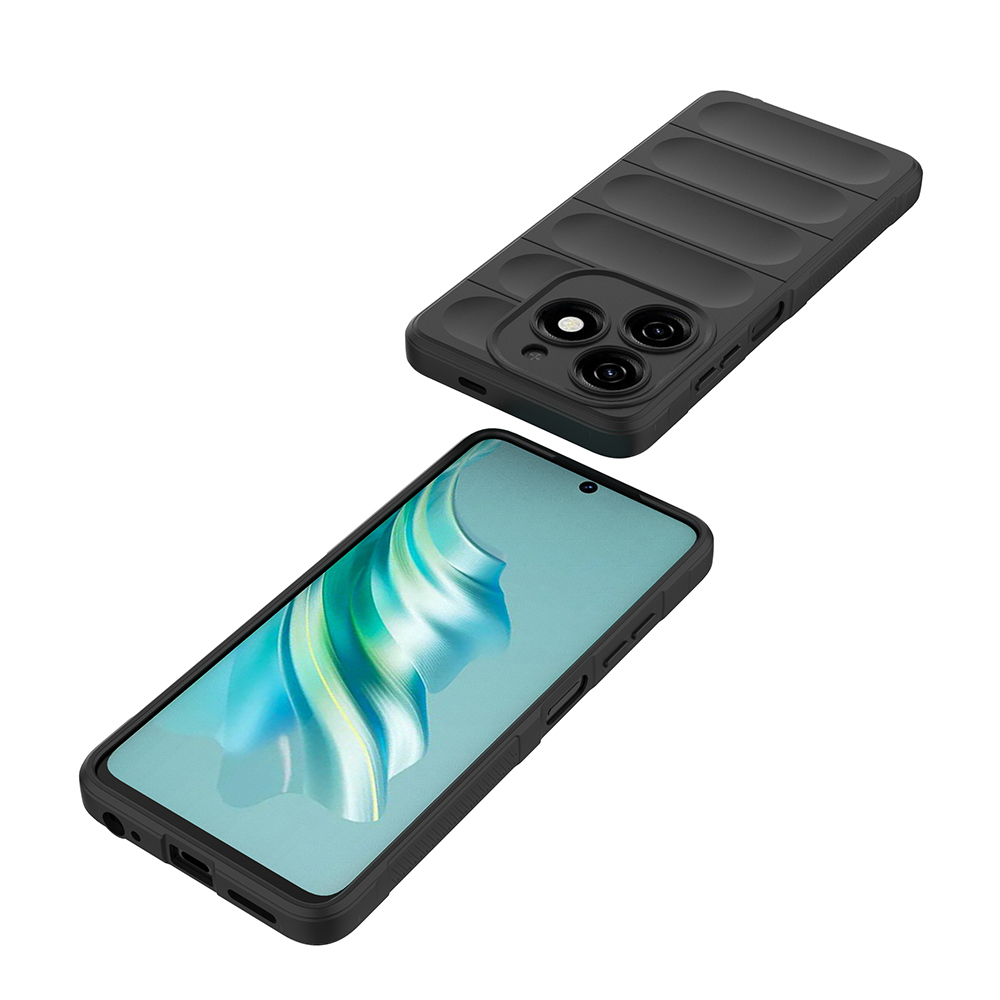 Tecno Spark 20 Uyumlu Kılıf Esnek TPU Oyuklu Arka Yüzey Tasarımlı Zore Etnik Silikon Kapak - 5