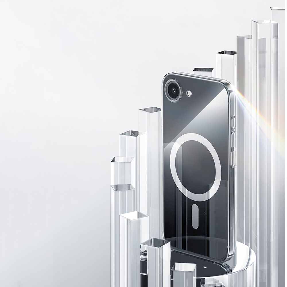 Apple iPhone 16E Uyumlu Kılıf M-safe Şarj Özellikli Benks ​​​​​​Crystal Serisi Şeffaf Kapak - 4