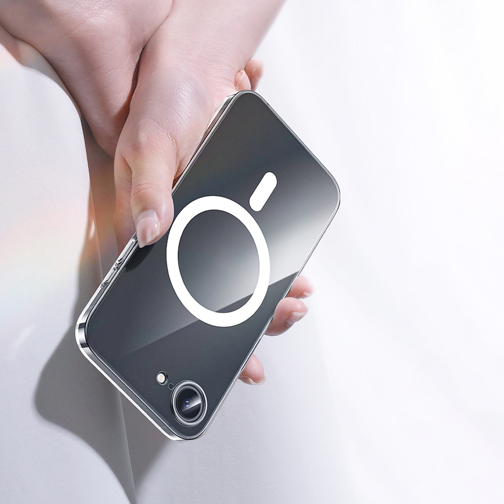 Apple iPhone 16E Uyumlu Kılıf M-safe Şarj Özellikli Benks ​​​​​​Crystal Serisi Şeffaf Kapak - 5