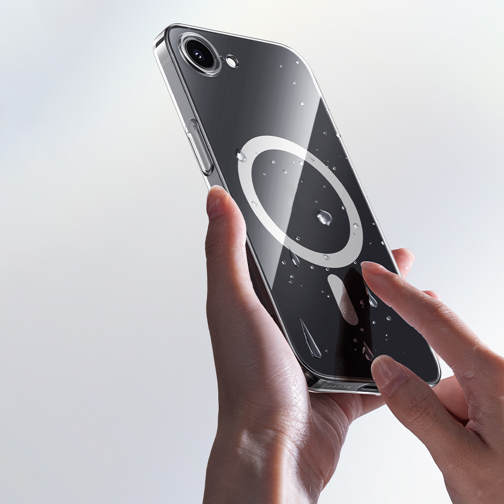 Apple iPhone 16E Uyumlu Kılıf M-safe Şarj Özellikli Benks ​​​​​​Crystal Serisi Şeffaf Kapak - 8