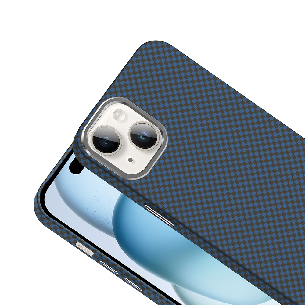 Apple iPhone 14 Uyumlu Kılıf M-safe Şarj Özellikli Karbon Fiber Görünümlü Zore Gros Kapak - 10