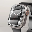 Apple Watch 45 Mm - Watch Ultra 49 Mm Uyumlu Dönüştürücü Kasa & Ekran Koruyucu Tam Koruma Kapak