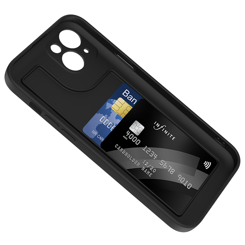 Apple iPhone 13 Uyumlu Kılıf Kamera Korumalı Kartlık Hazneli Zore Vitra Kapak - 1