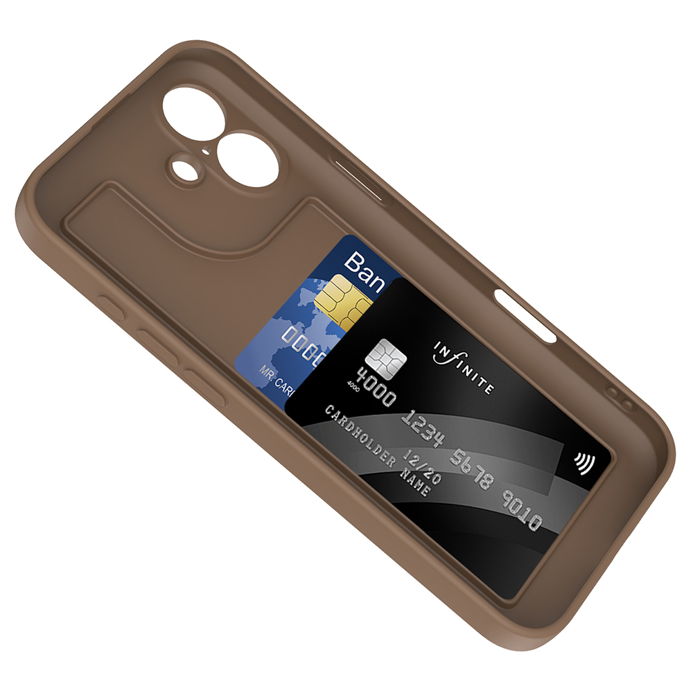 Apple iPhone 16 Uyumlu Kılıf Kamera Korumalı Kartlık Hazneli Zore Vitra Kapak - 1