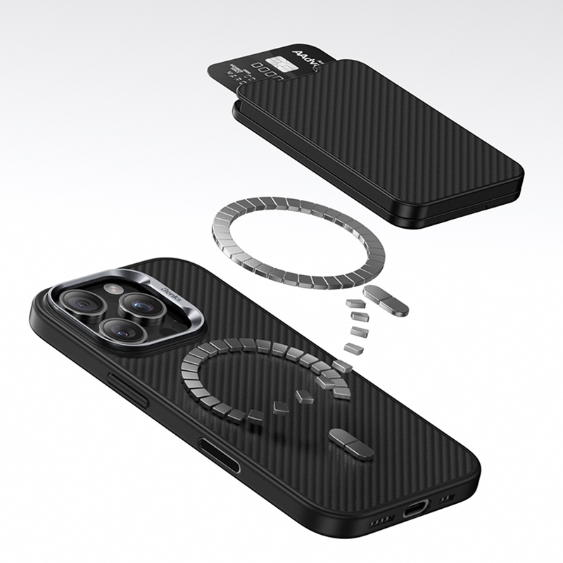 Benks ArmorGo 600D Aramid Fiber Magnetik Standlı Kartlık - 11