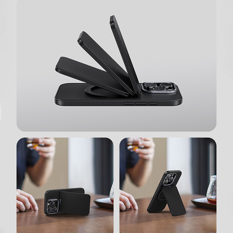 Benks ArmorGo 600D Aramid Fiber Magnetik Standlı Kartlık - 13