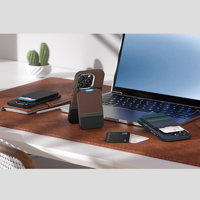 Benks ArmorGo 600D Aramid Fiber Magnetik Standlı Kartlık - 14