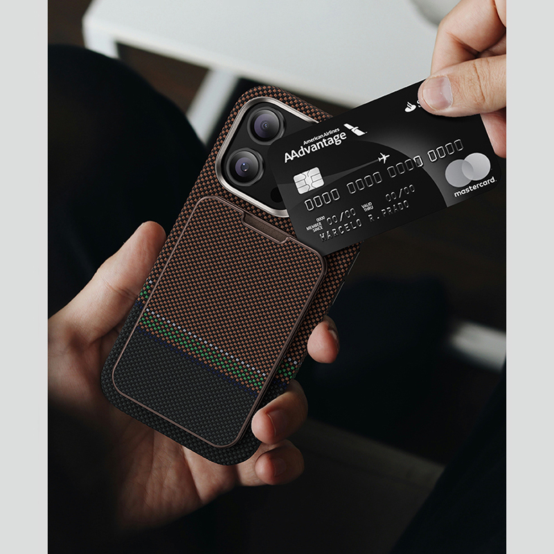 Benks ArmorGo 600D Aramid Fiber Magnetik Standlı Kartlık - 15