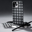 Apple iPhone 16 Pro Max Uyumlu Kılıf M-safe Şarj Özellikli Ekose Tasarımlı Benks ArmorVichy Kevlar Kapak - 6