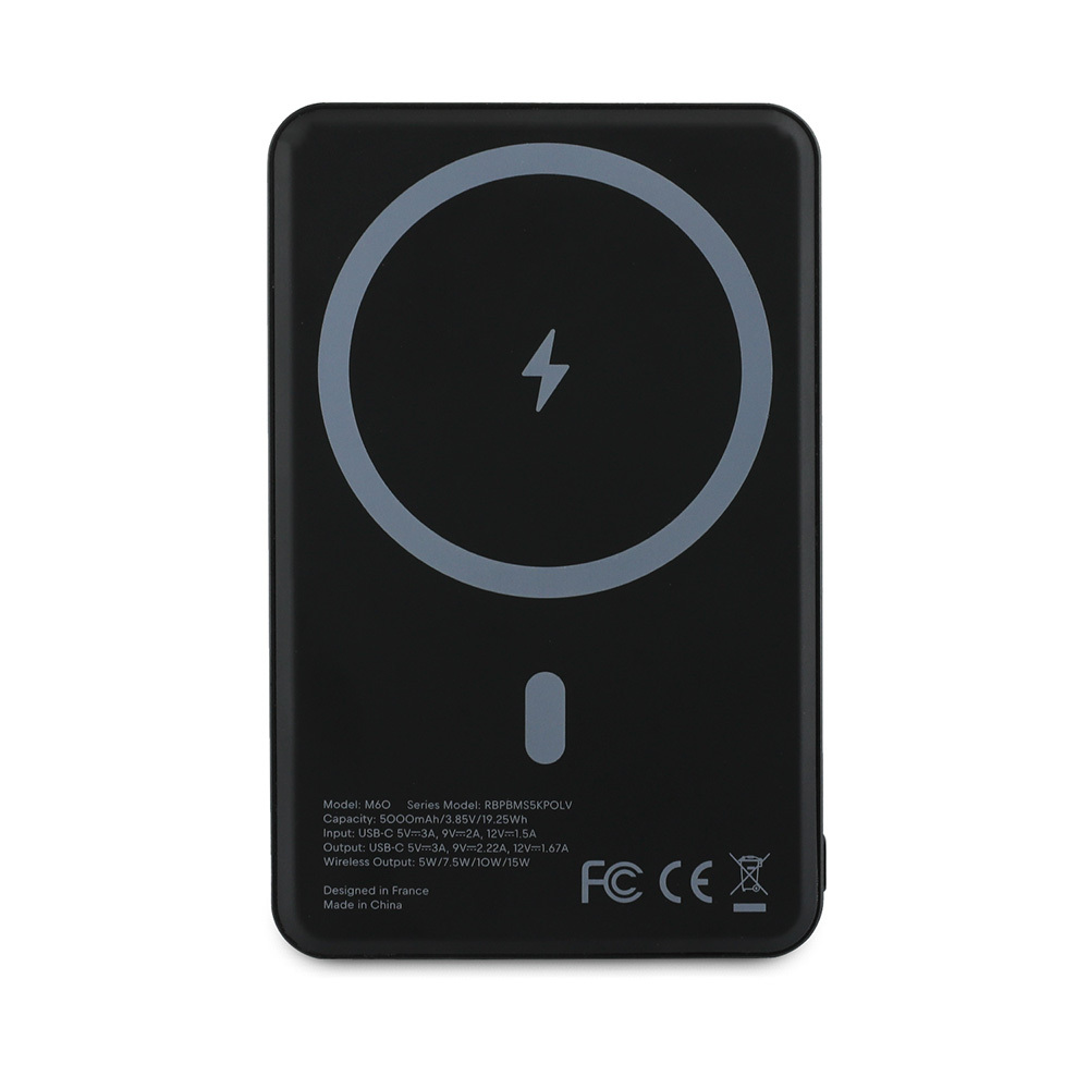 Redbull Orjinal Lisanslı M-safe Şarj Özellikli Dijital LED Göstergeli Kırmızı Şeritli Powerbank 5000mAh 15W - 2