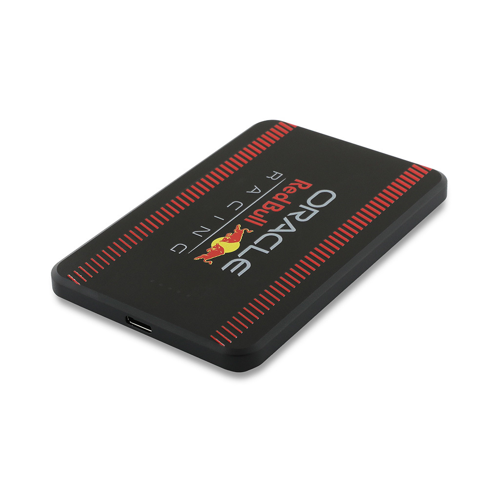 Redbull Orjinal Lisanslı M-safe Şarj Özellikli Dijital LED Göstergeli Kırmızı Şeritli Powerbank 5000mAh 15W - 3