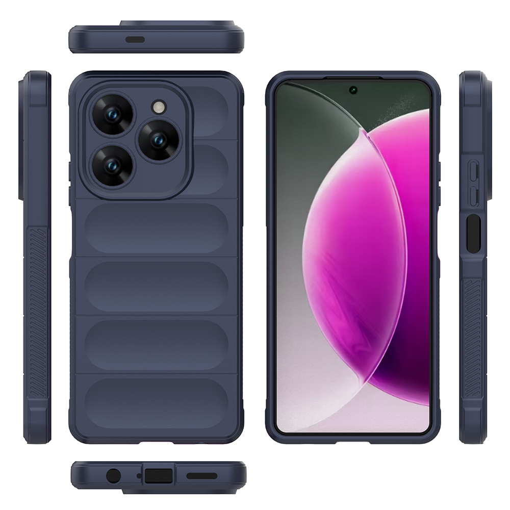 Tecno Spark 20 Uyumlu Pro 4G Kılıf Esnek TPU Oyuklu Arka Yüzey Tasarımlı Zore Etnik Silikon Kapak - 15
