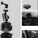 Lenyes LCT102 Teleskopik Vantuzlu Tasarım Aksiyon Kamera Tutucu - 3