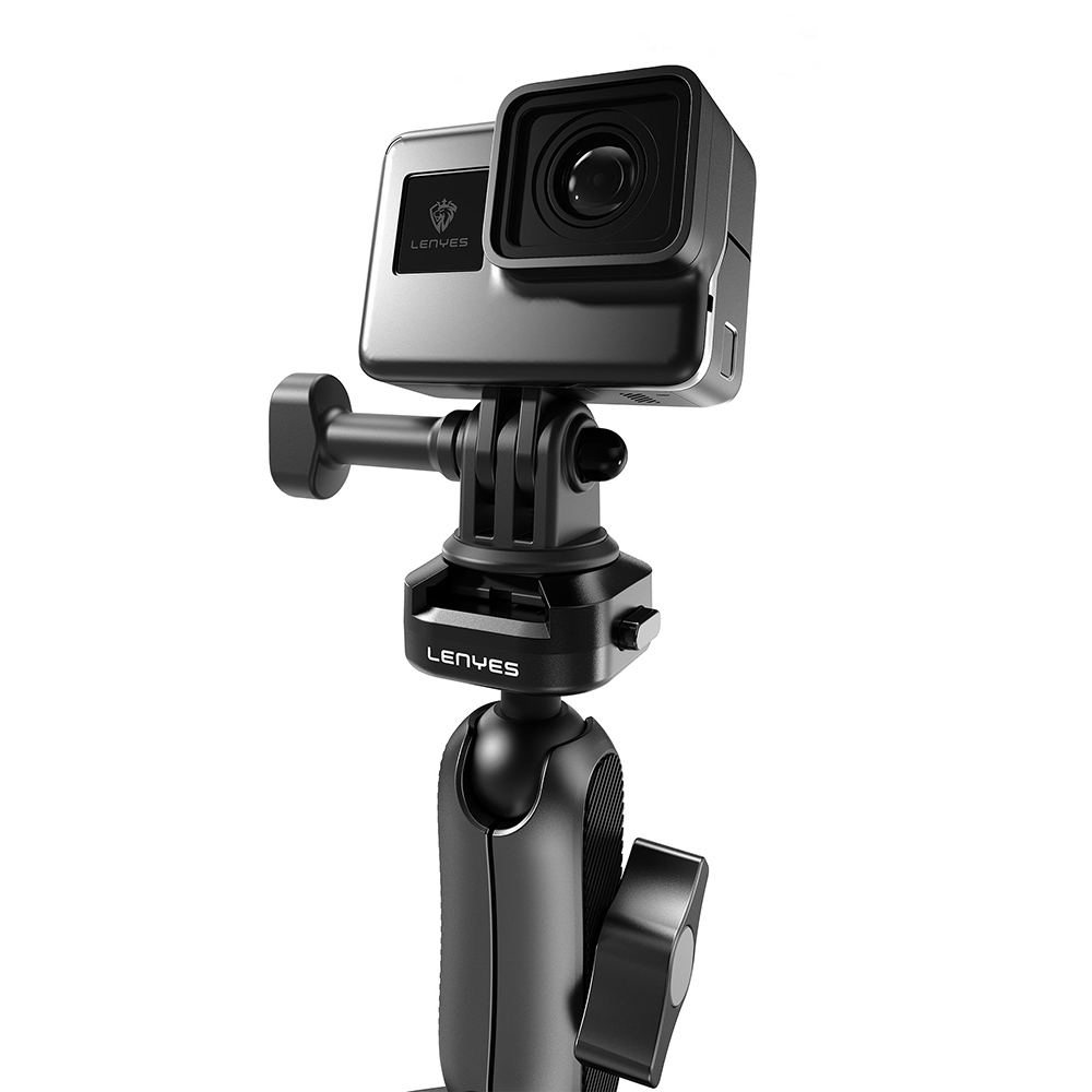 Lenyes LCT102 Teleskopik Vantuzlu Tasarım Aksiyon Kamera Tutucu - 4