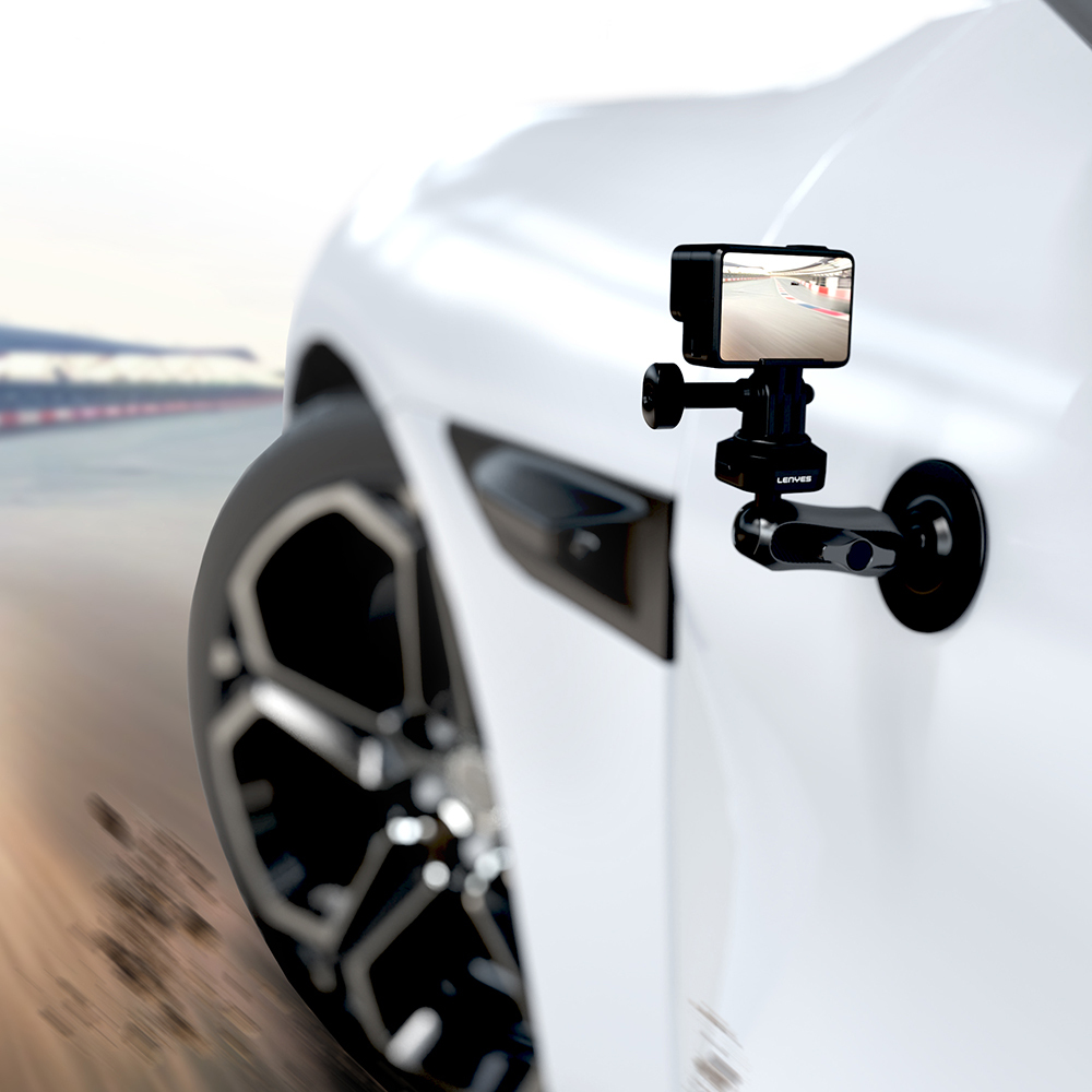 Lenyes LCT104 Teleskopik Vantuzlu Tasarım Aksiyon Kamera Tutucu - 6